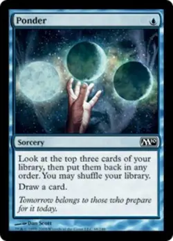 MTG magic cards 1x Ponder Magic 2010 NM-Mint, English - Image 1