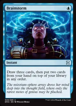 MTG magic cards 1x Brainstorm Eternal Masters NM-Mint, English - Image 1