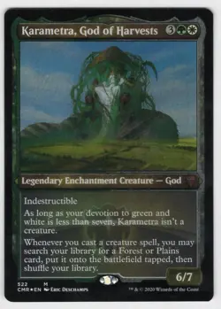 MTG Karametra, God of Harvests (Foil Etched) Commander Legends Foil #522 NM/M - Image 1