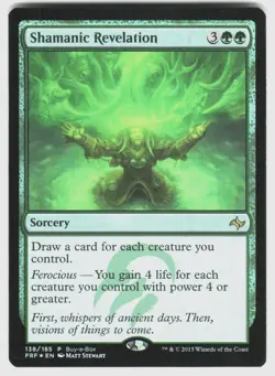 SHAMANIC REVELATION 138 P BUY-A-BOX PROMOS MAGIC: THE GATHERING FOIL NM/M - Image 1