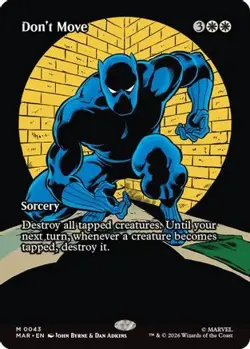 Don't Move (Borderless) 43 Marvel Universe Eternal-Legal MTG NM/M - Image 3