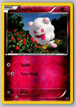 Pokemon: Swirlix Reverse Holo Common XY Base Set 94/146 LP+/NM - Image 1