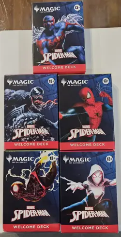 Magic The Gathering MTG Spider-Man Welcome Deck Set Of 5 Factory sealed - Image 1