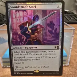MTG Swordsman's Steel - Foil, NM-Mint, English Commander: Marvel Super Heroes - Image 1