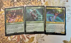 MTG Magic the Gathering Final Fantasy Lot Of 3 Cards Aerith 0076 0308 0300 AUC 1 - Image 1