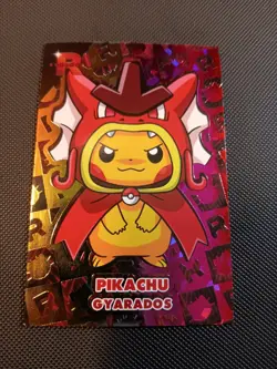 Pikachu Poncho Gyarados Rainbow Holo Team Rocket Card Database Peru Pokemon - Image 1