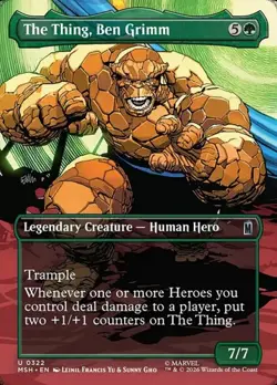 2x The Thing, Ben Grimm - Extended Art MSH NM MTG - Image 1