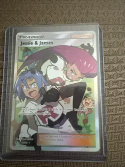 Pokemon TCG Jessie & James Hidden Fates Holo Full Art Ultra Rare Card 68/68 NM/M - Image 1