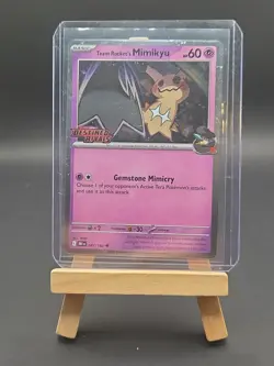 Pokemon TCG Team Rockets Mimikyu Stamped Card #087/182 - Image 4