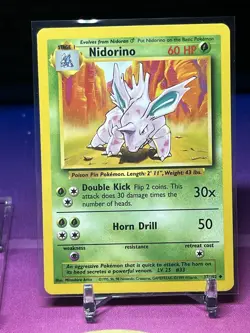 Pokemon Card Lot - Nidoran/Nidorina/Nidorino - Jungle/Base Set - Lp - Image 2