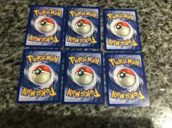 Lot Of 6 Less Common Vintage Non-Holo Pokemon Cards - No Duplicates - NICE! - Image 2