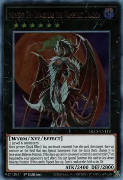 Yu-Gi-Oh Card - DLCS-EN118 - NUMBER 24 DRAGULAS THE VAMPIRIC DRAGON (ultra rare) - Image 1