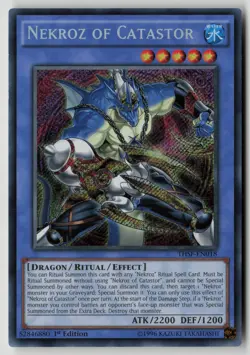 Yugioh Nekroz of Catastor THSF-EN018 1st Edition Secret Rare NM - Image 1