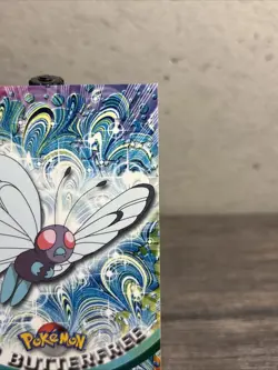 BUTTERFREE #12 - BLUE Logo - NON-HOLO - SERIES 1 - TOPPS Pokemon Card - NM!! - Image 3