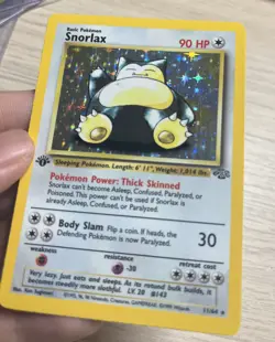 Snorlax 11/64 Jungle 1st Edition Holo Rare Vintage WOTC Pokemon Card - Image 2