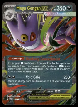 Pokemon Cards Mega Gengar ex 056/094 Phantasmal Flames Double Rare NM *11 - Image 1