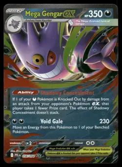 Pokemon Cards Mega Gengar ex 056/094 Phantasmal Flames Double Rare NM *12 - Image 1