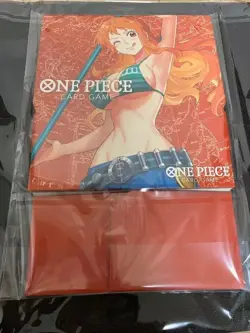 One Piece Card Game Championship Set Nami Playmat & Storage Box Bandai NEW - Image 2