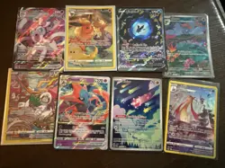 Pokemon TCG Crown Zenith 7-Card Holo Lot Sylveon VMAX Flareon VSTAR Full Art - Image 1