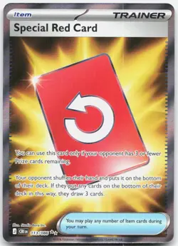Special Red Card 113/086 Ultra Rare Chaos Rising Pokemon Holo Near Mint - Image 1