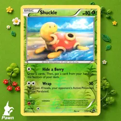 Shuckle 1/124 Fates Collide Reverse Holo Pokemon TCG Card NM - Image 1