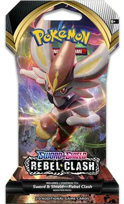 Pokemon Cards - Sword & Shield: Rebel Clash - BLISTER BOOSTER PACK (10 Cards) 820650806827 - Image 1