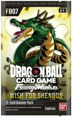 Bandai Dragon Ball Super Cards - Fusion World Wish For Shenron FB07 - PACK - Image 1