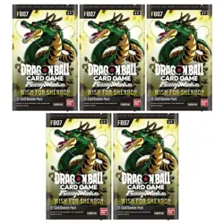 Bandai Dragon Ball Super Cards -Fusion World Wish For Shenron FB07 - 5 PACKS LOT - Image 1