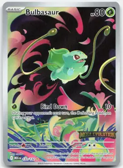 Bulbasaur (Mega Evolution Stamped) 133/132 Holo Misc Cards & Products NM - Image 1