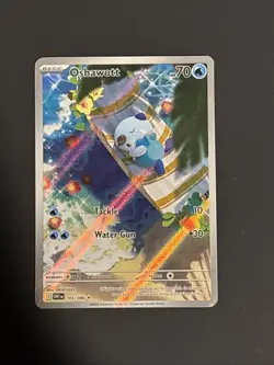 Pokemon Oshawott TCG White Flare Illustration Rare Holo Card SV11W 105/086 - Image 2