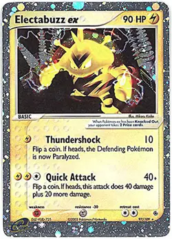 Pokemon Card - Ruby & Sapphire 97/109 - ELECTABUZZ EX (holo-foil) - NM/Mint - Image 1