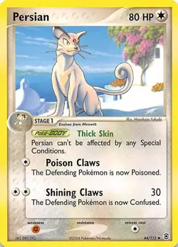 Pokemon Card - Fire Red & Leaf Green 44/112 - PERSIAN (uncommon) - NM - Image 1