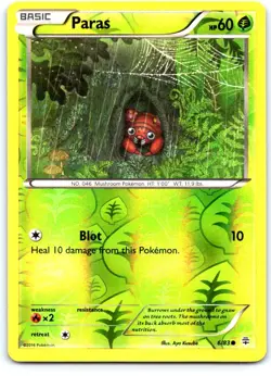 Paras 6/83 Common Generations Pokemon Reverse Holo Near Mint - Image 1