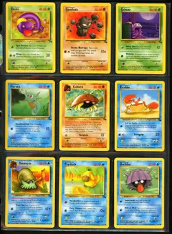 1999 Pokemon JUNGLE & FOSSIL Set COMPLETE Unlimited Edition COMMON Cards Lot NM - Image 3
