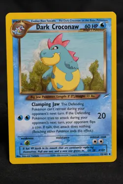 Dark Croconaw 32/105 LP Neo Destiny Regular Uncommon Unlimited Pokemon TCG Card - Image 1