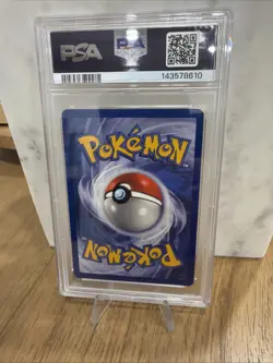 2000 POKEMON PROMO BLACK STAR POKEMON LEAGUE #18 TEAM ROCKET'S MEOWTH PSA 8 - Image 2