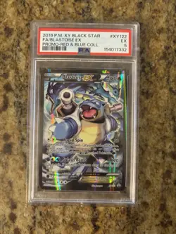 Pokemon Company 2016 Blastoise EX XY122 Promo Holo PSA 5 English - Image 1