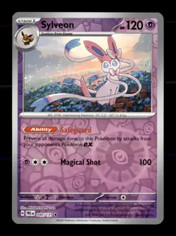 Sylveon 040/131 Rare Prismatic Evolutions Pokemon Reverse Holo Near Mint - Image 1