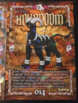 HOUNDOUR HOUNDOOM X2 Cards Prisma Trick Or Treat Halloween Cracked Ice Holo - Image 3