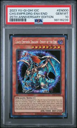 PSA 10 GEM MINT Chaos Emperor Dragon-Envoy of the End IOC-EN000 25th Anniversary - Image 1