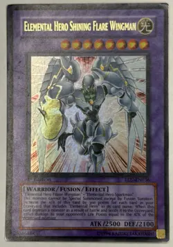 Elemental Hero Shining Flare Wingman 1st Edition LP EEN-EN036 Ultra Rare Yugioh - Image 1
