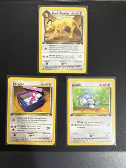 Pokemon 3 Card Vintage Team Rocket 1st Edition Lot Set Bundle WOTC Nm-Lp - Image 1