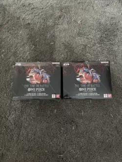 One Piece TCG OP-16 The Time of Battle Booster Box Brand New & Factory Sealed x2 - Image 1
