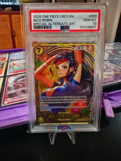 Bandai One Piece TCG Nico Robin SP EB03-055 PSA 10 - Image 2