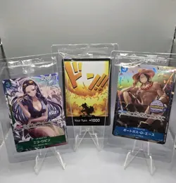 3x One Piece Tcg Game Tin Promo Stamp Sealed - Image 1