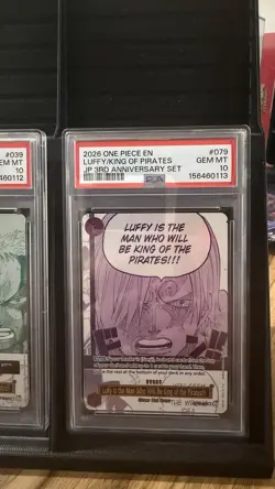 One Piece 3rd Anniversary Luffy Is The Man Who Will Be King… SEQUENTIAL PSA 10 - Image 3