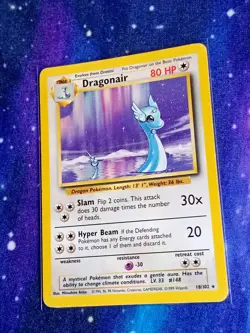 Pokemon TCG Dragonair Base Set 18/102 1999 Edition LP - MP - Image 1