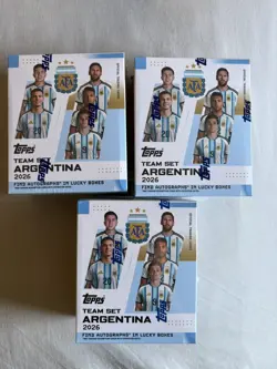 Topps Team Set Argentina 2026 x3 Brand New Sealed In Hand - Image 1