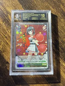 2022 Weiss Schwarz Bang Dream! Cheering Collection Ran Mitake BGS 10 Black Label - Image 1