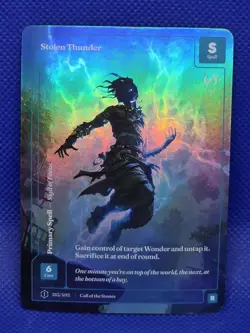 Wonders of The First Formless Foil Stolen Thunder Rare Call Of Stones - Image 1